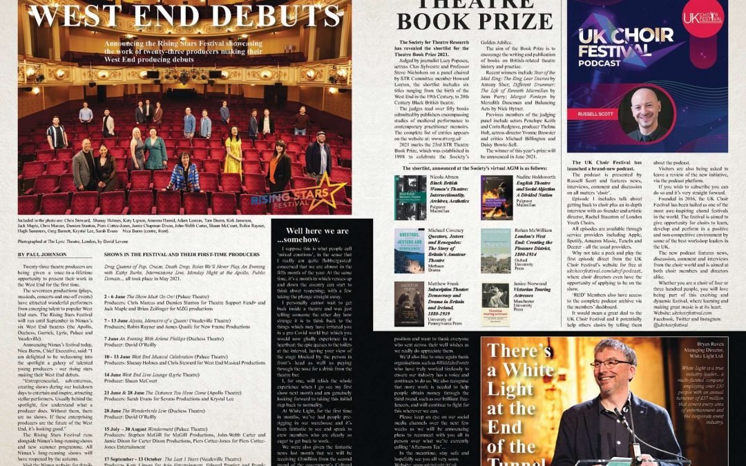 YOUR NEWS – Theatre Book Prize 2021