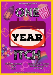 One Year Itch Poster- Purple.